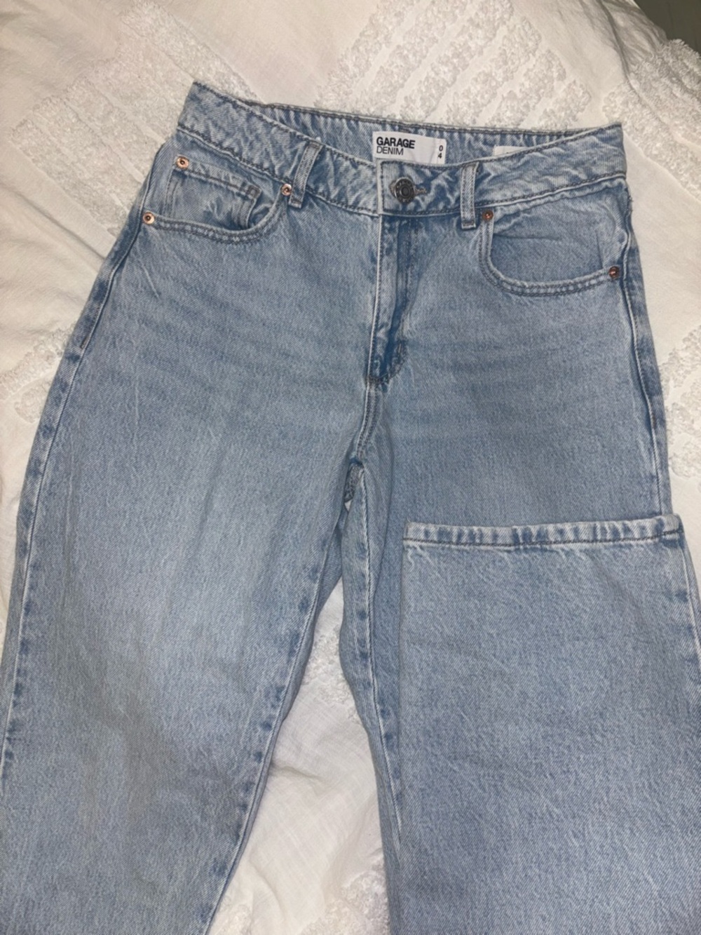 Garage Denim Light Wash Slouchy Jeans